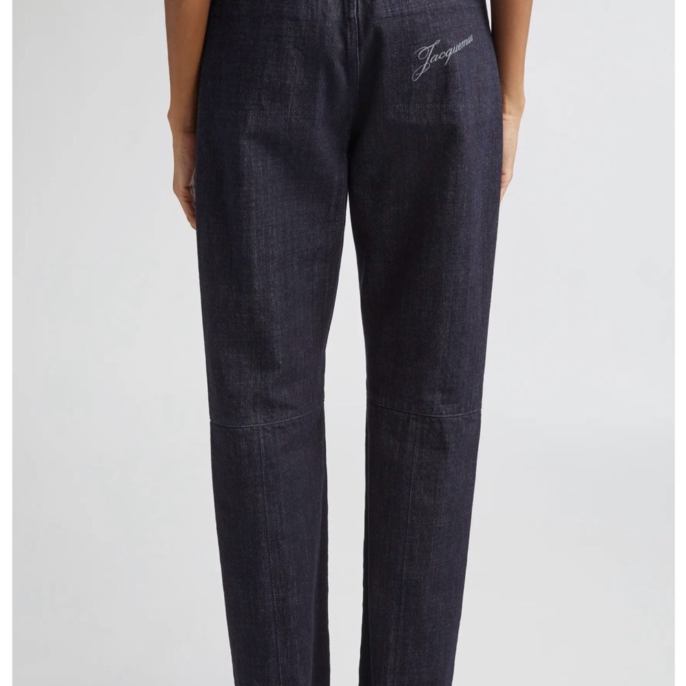 Jacquemus Navy Straight Leg Jeans